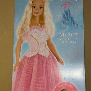 Vintage My Size Barbie Sugarplum Princess Doll - Pink